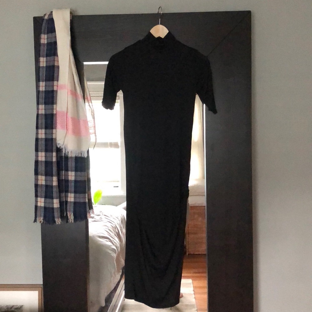 Mock turtleneck midi Maternity dress!